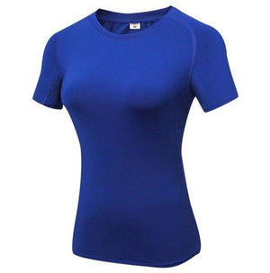 Womens Quick Dry Compression Training Yoga T-Shirts